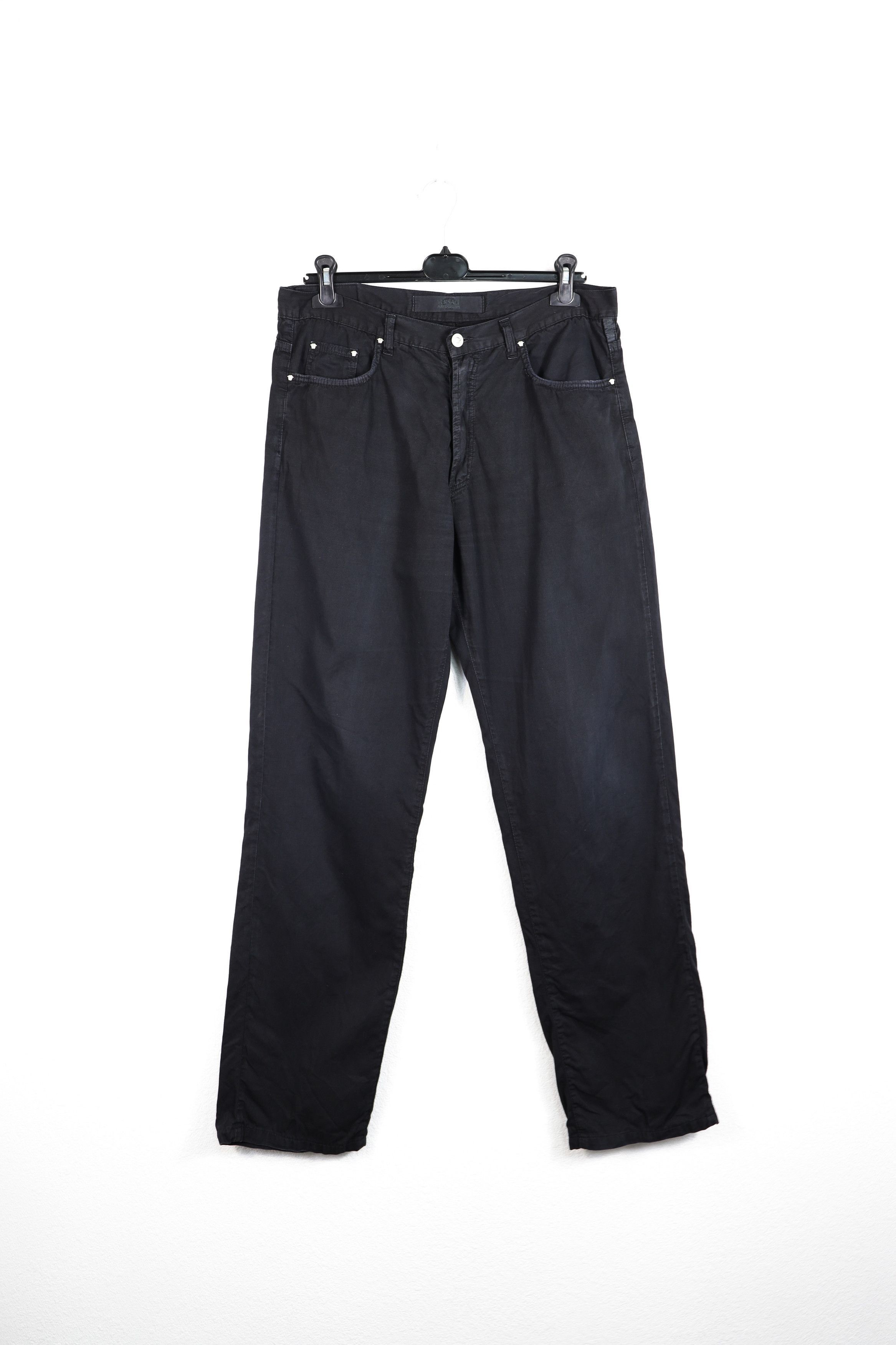 Versace Vintage Versace Jeans Couture Medusa Buttons Pants 50 Size US 36 / EU 52 - 1 Thumbnail