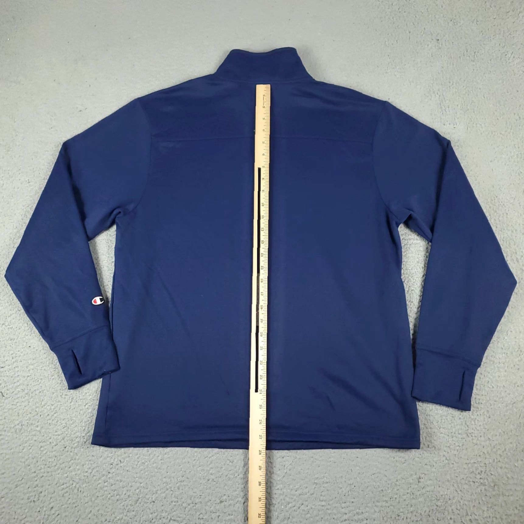 Champion Champion Sweatshirt Mens Large Blue Polyester 1/4 Zip Up Pullover Shirt Size US L / EU 52-54 / 3 - 6 Thumbnail