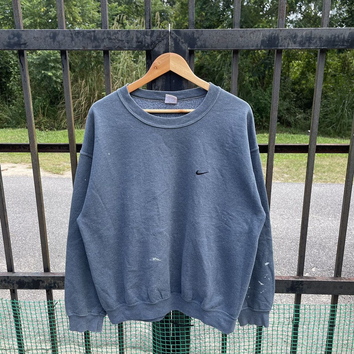 🔥Vintage 90s Nike Mini Swoosh Trash Paint Sweatshirts