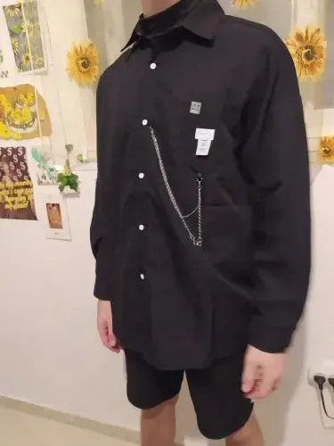 Other Men Streetwear Long Sleeve Harajuku Chain Fashion Size US L / EU 52-54 / 3 - 2 Thumbnail