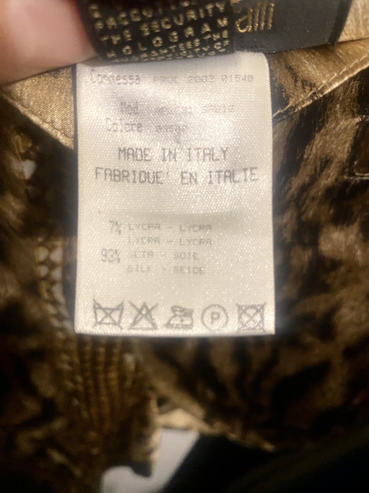 Roberto Cavalli Roberto Cavalli Leopard & Gold Chains Silk Pants Size 25" / US 0 / IT 36 - 7 Thumbnail