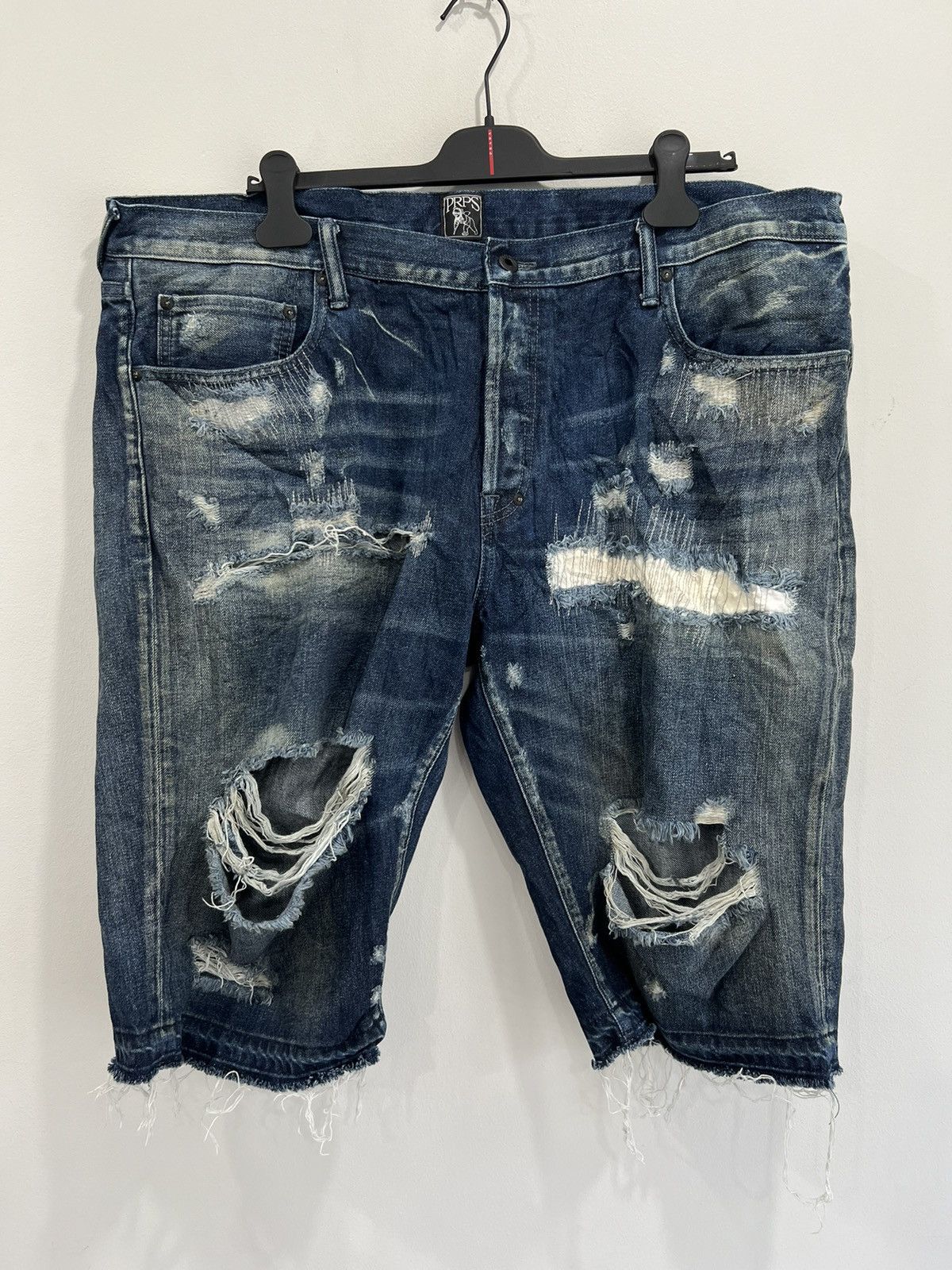 Prps Prps Denim Jean Shorts Distressed size 42 jorts Size US 42 / EU 58 - 1 Thumbnail