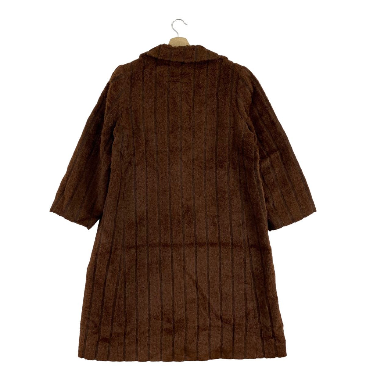 Pierre Balmain × Vintage Vintage PIERRE BALMAIN PARIS Brown Deep Pile Sherpa Overcoat Size US L / EU 52-54 / 3 - 2 Thumbnail