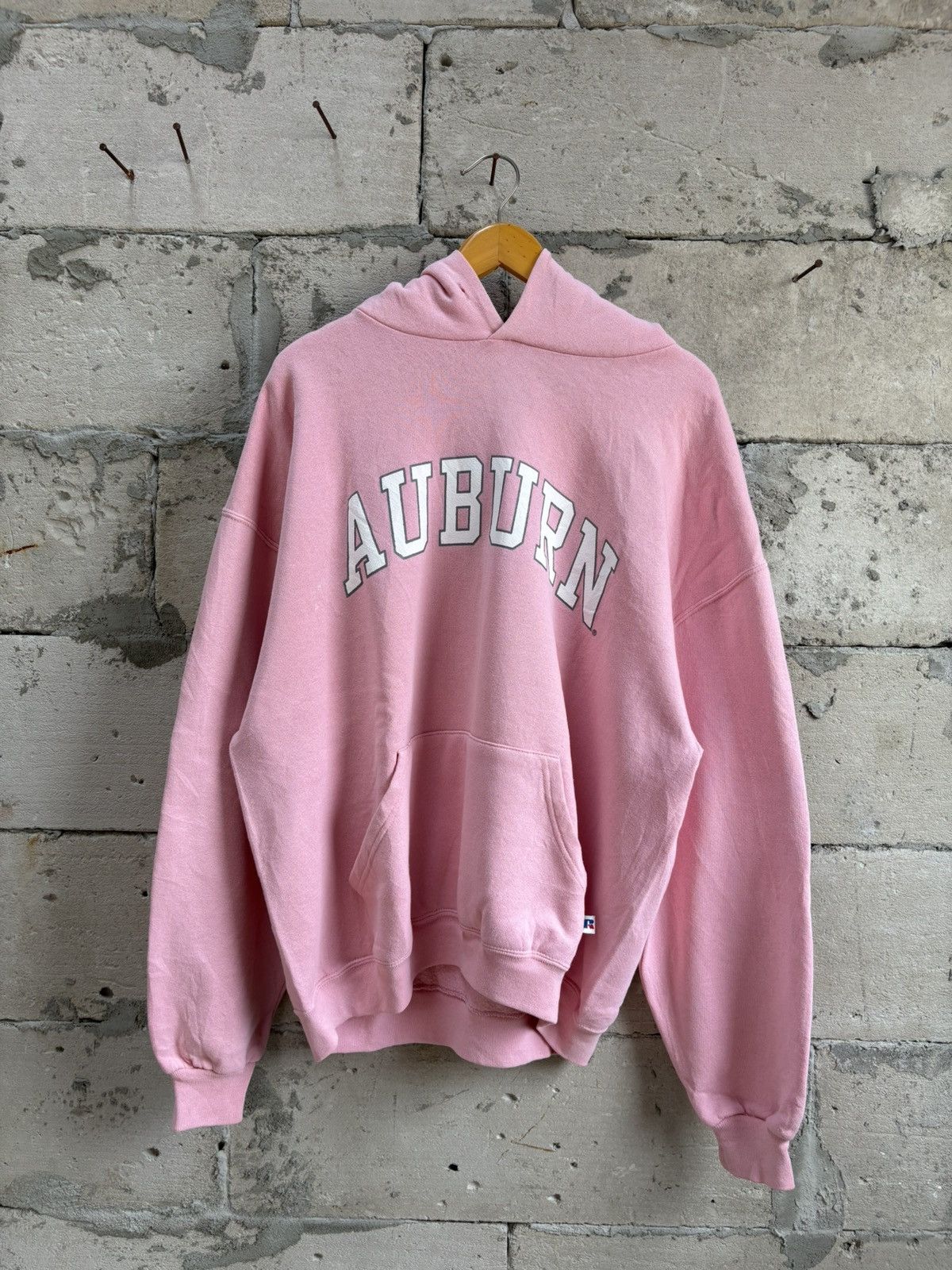 Vintage Faded Pink Auburn Russell Hoodie Size US L / EU 52-54 / 3 - 1 Thumbnail