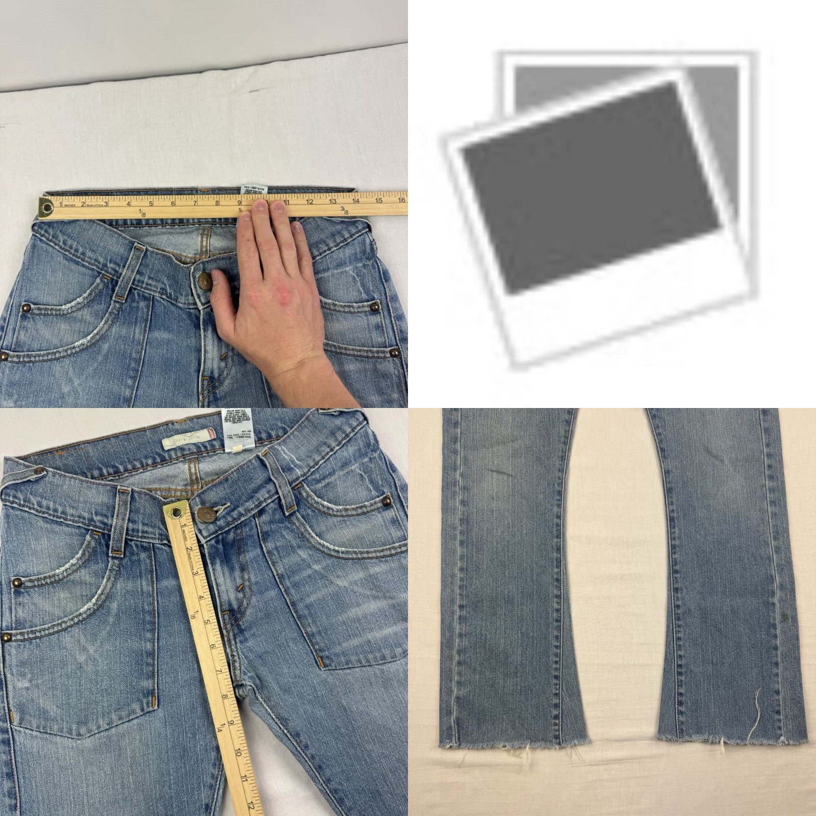 Levi's VINTAGE Levi's Bootcut Jeans Womens 5M Blue Hipster Y2K Pockets Low Waist Size 27" / US 4 / IT 40 - 8 Thumbnail