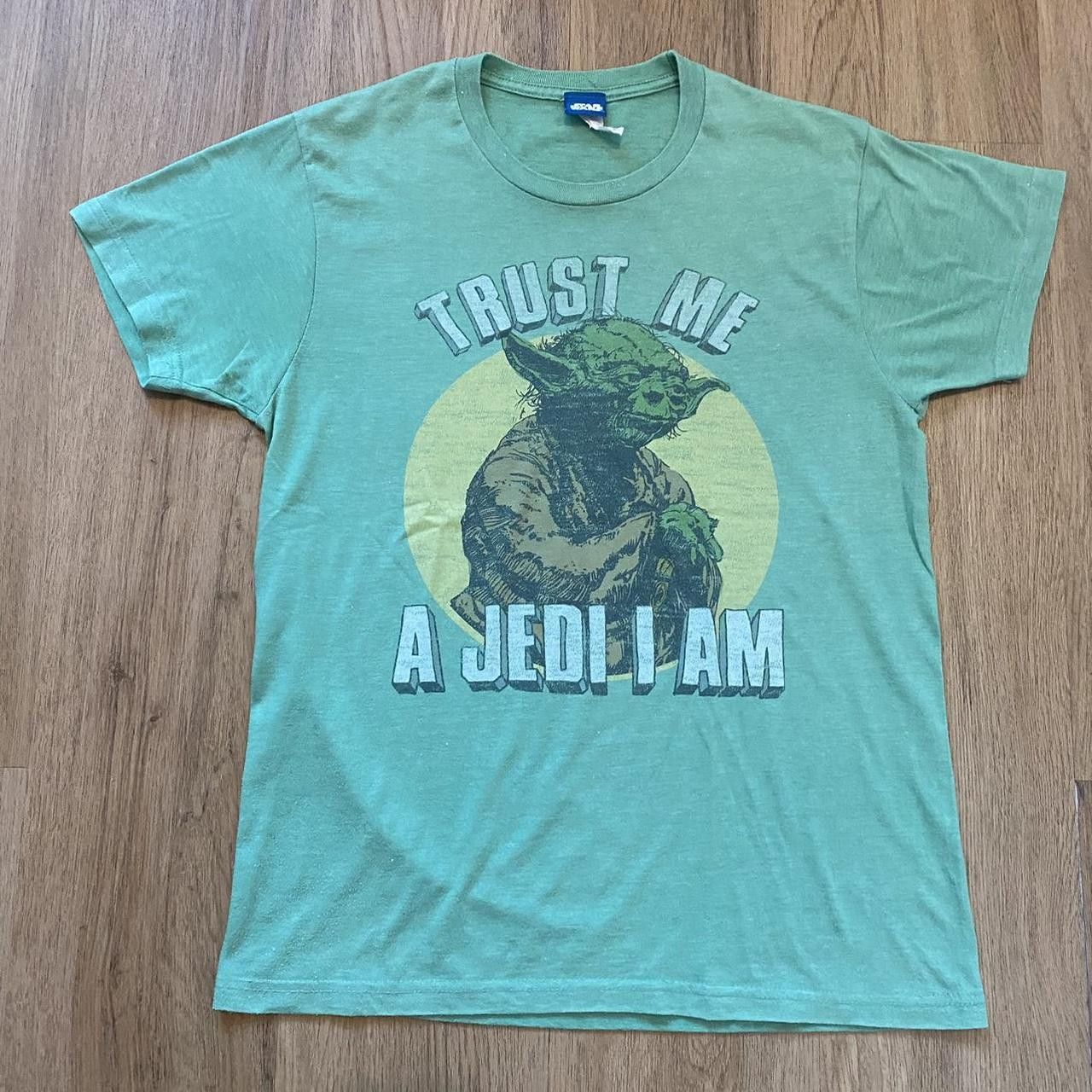 Star Wars 2000s y2k vintage green Star Wars Yoda "Trust Me Size US M / EU 48-50 / 2 - 1 Thumbnail