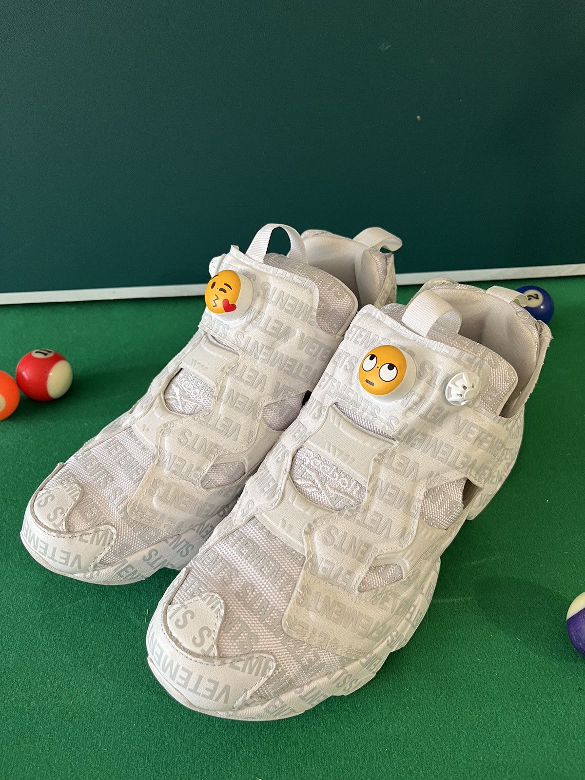 image of Reebok Insta Pump Monogram Shoes in White, Women's (Size 8)