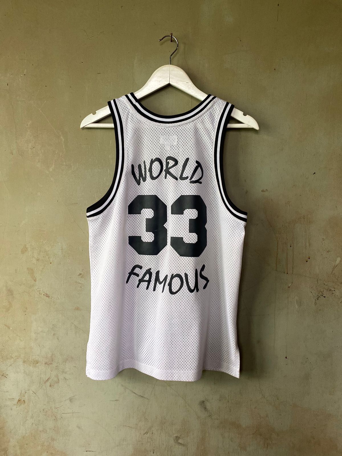 image of Supreme World Famous Jersey Lekbong in White, Men's (Size Small)