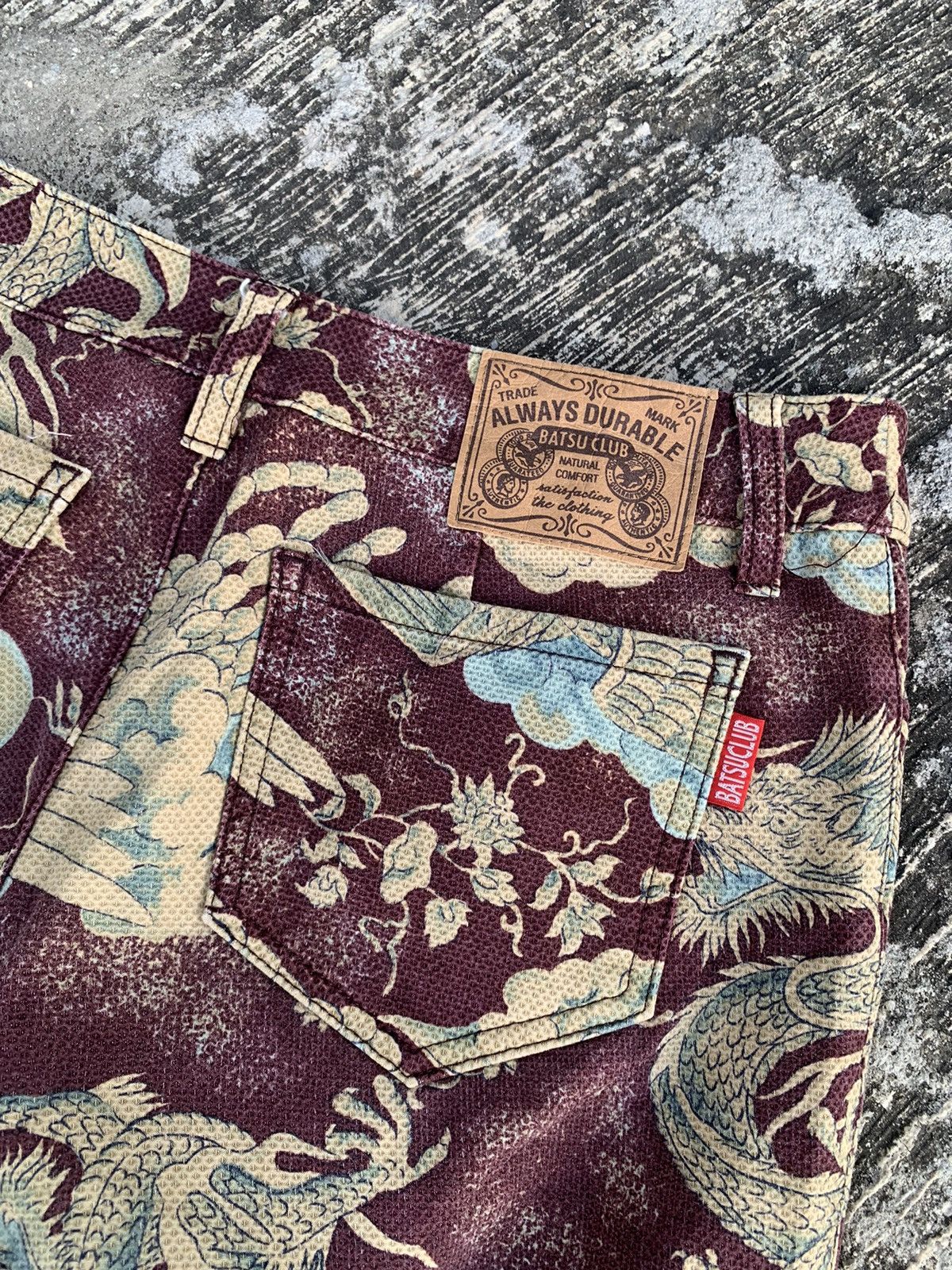 Hysteric Glamour Rare 🔥 Flare Batsu club overprinted/full printed dragon Size 28" / US 6 / IT 42 - 15 Thumbnail
