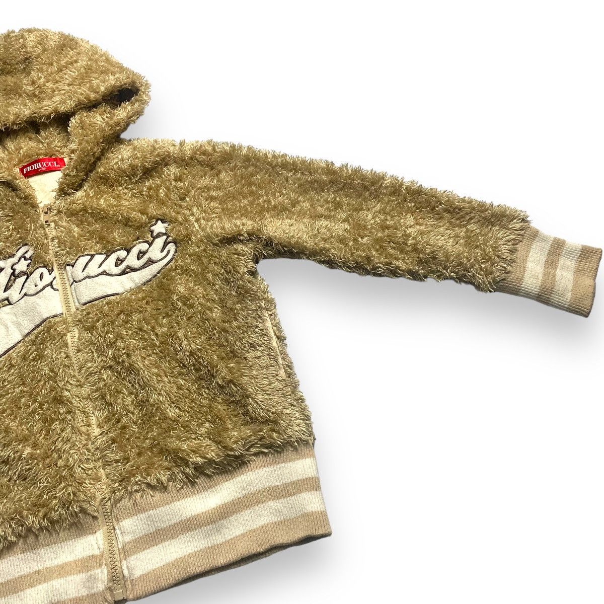 Fiorucci FIORUCCI FLEECE EMBROIDERED SPELL OUT BOMBER JACKET Size S / US 4 / IT 40 - 6 Thumbnail