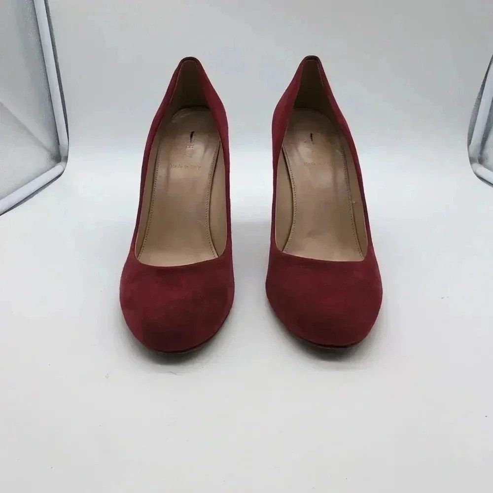 J.Crew J. Crew Etta Suede Pumps dark red Pumps sz 10 Made in Italy Size US 10 / IT 40 - 3 Thumbnail