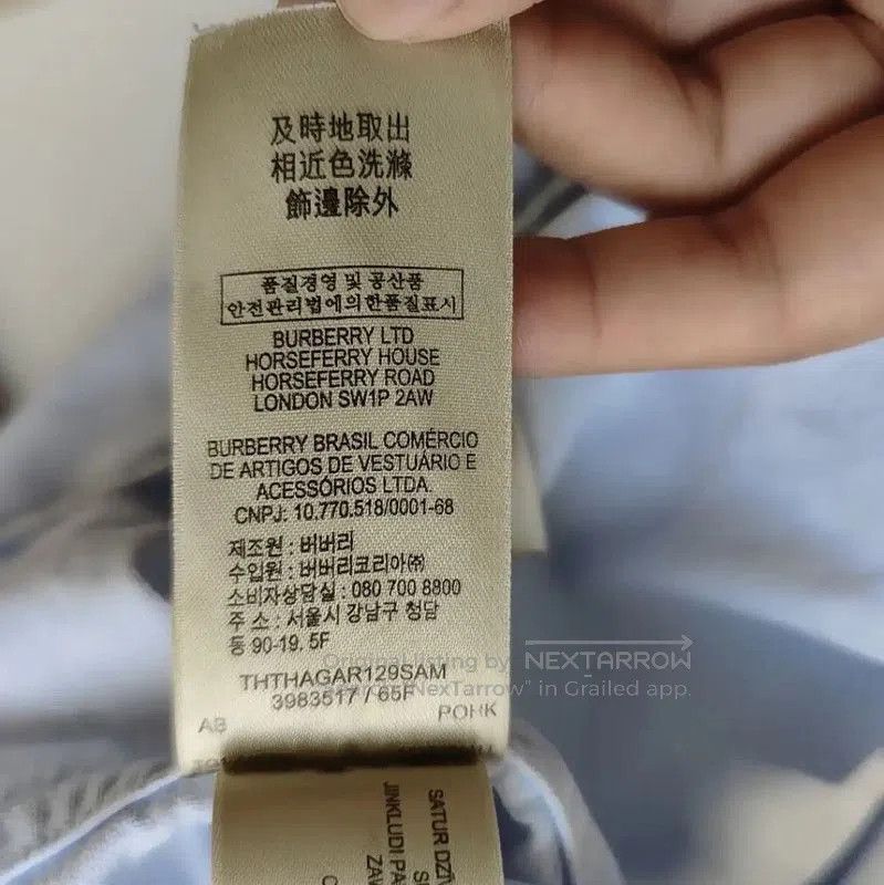 Burberry Burberry Light Blue Polyester Women's Shirt. Size M / US 6-8 / IT 42-44 - 8 Thumbnail