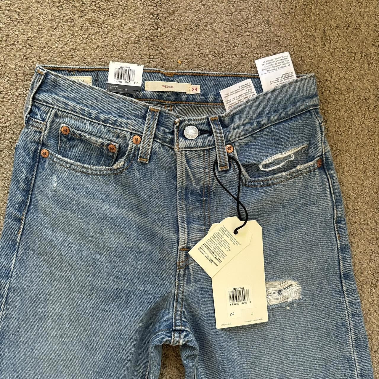 Levi's Brand New Levis Wedgie Blue Size 24" / US 00 / IT 34 - 4 Thumbnail