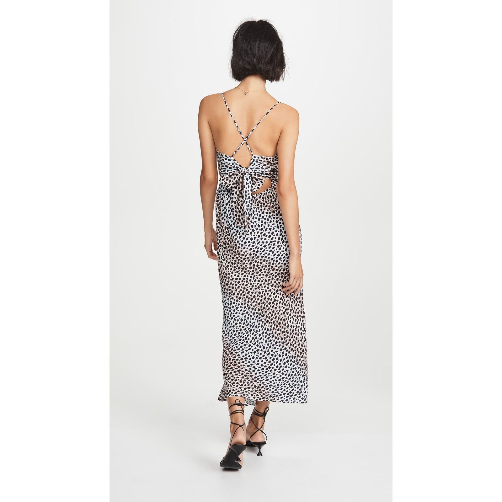 Anthropologie New Suboo Amelie Cheetah Print Slip Midi Dress X-Small Size XS / US 0-2 / IT 36-38 - 6 Thumbnail