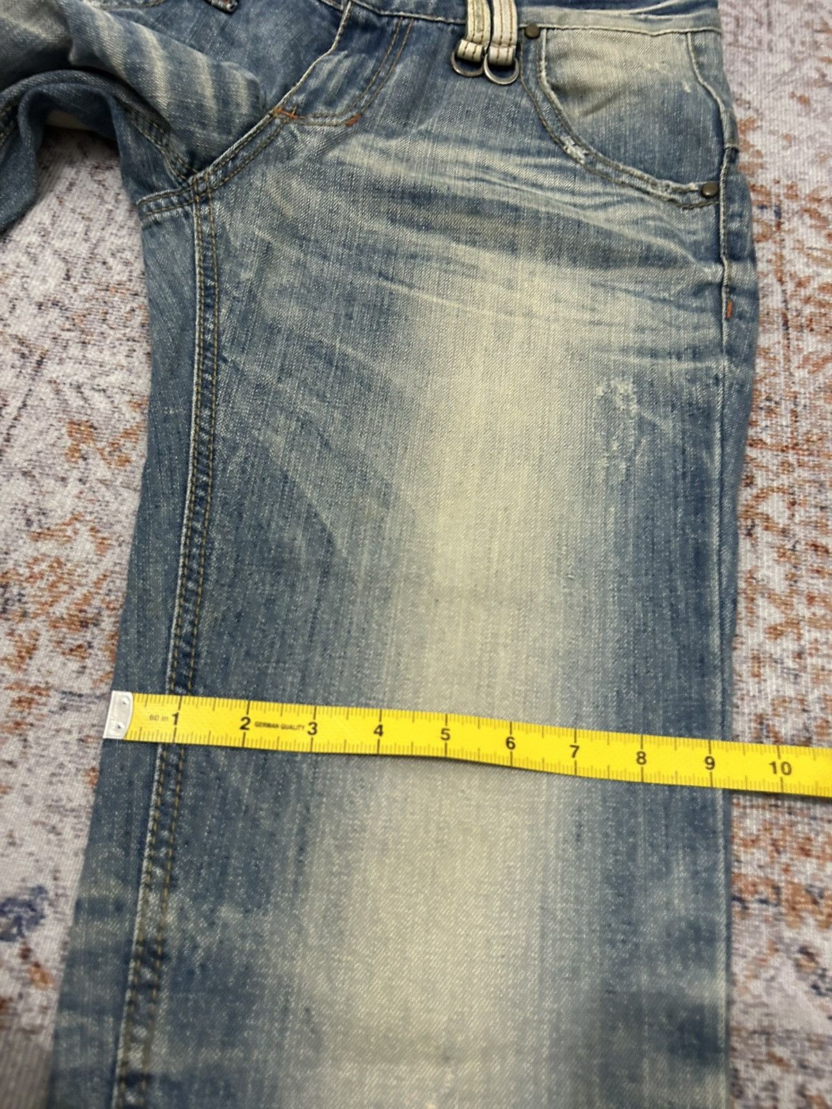 If Six Was Nine × Isamu Katayama Backlash × Japanese Brand Lolita Washed Buckle Back Cropped jeans Size US 32 / EU 48 - 21 Thumbnail