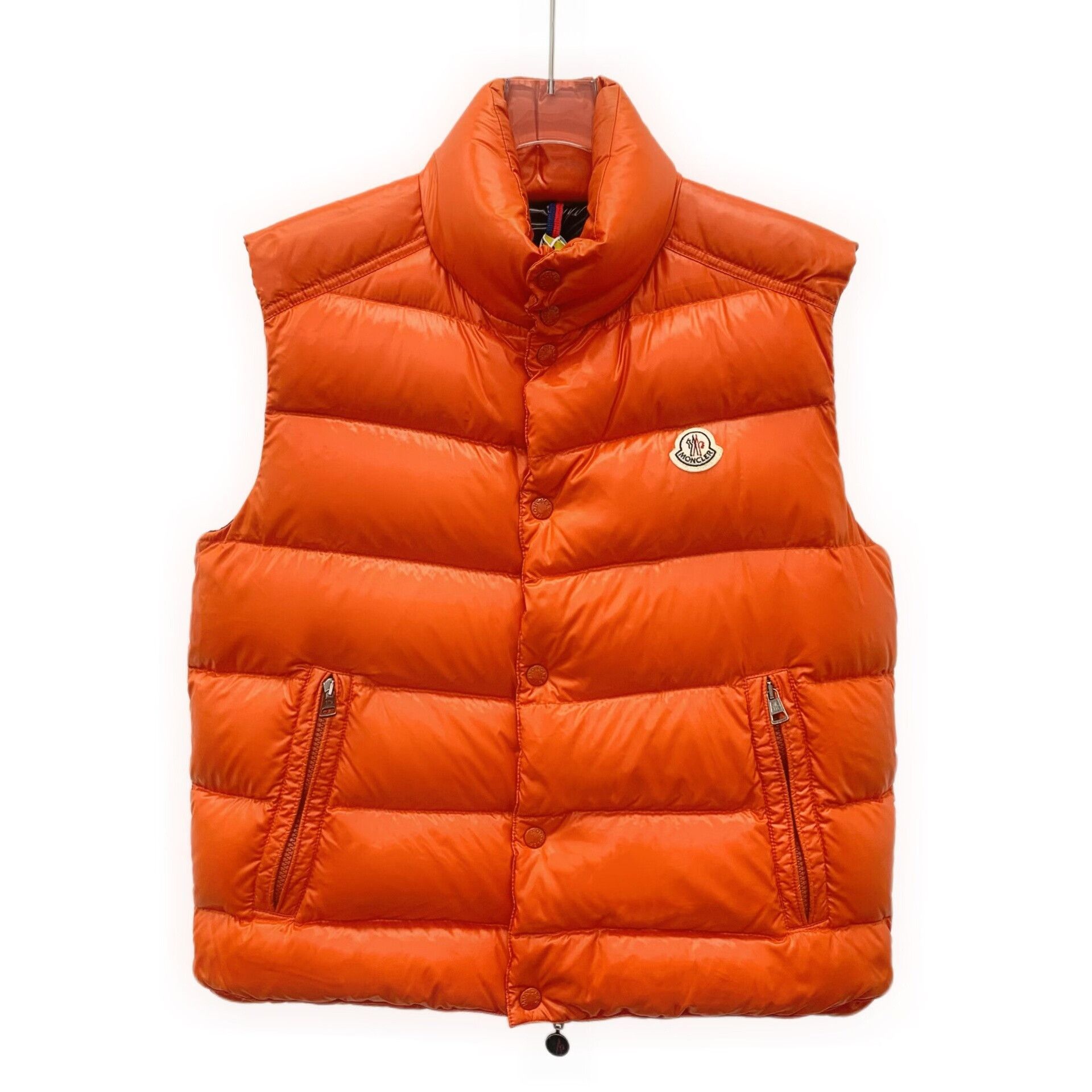 Moncler Moncler Tib Series Orange Logo Sleeveless Down Vest Size US M / EU 48-50 / 2 - 1 Thumbnail