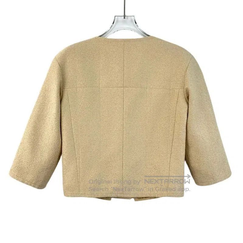 Chanel Chanel Beige Women's Jacket Size XXS . Size XXS / US 00 / IT 34 - 2 Thumbnail