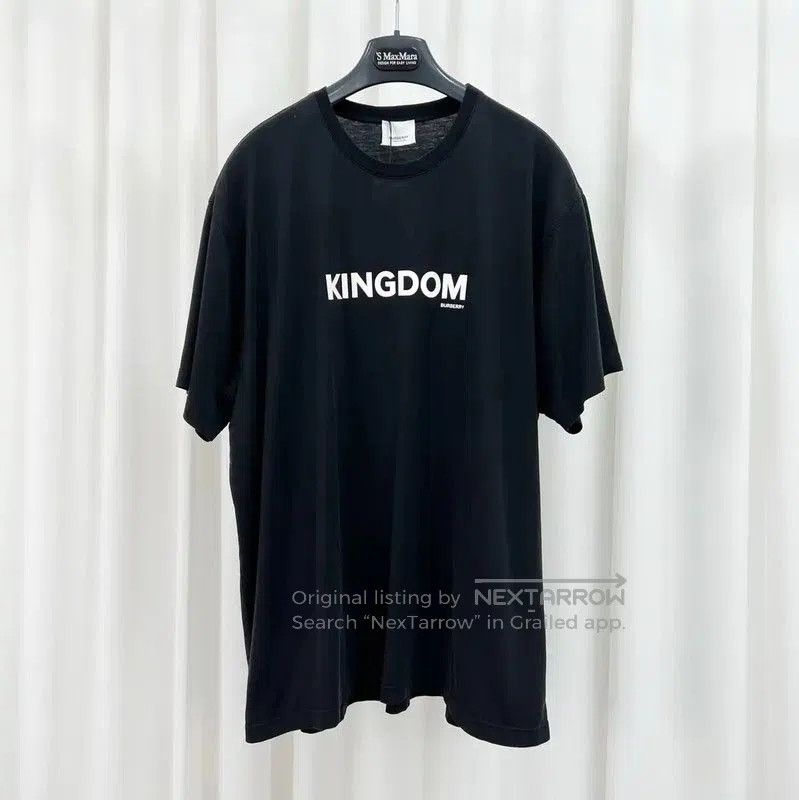 Burberry Burberry Kingdom Black Cotton Short Sleeve T-Shirt. Size US L / EU 52-54 / 3 - 1 Thumbnail