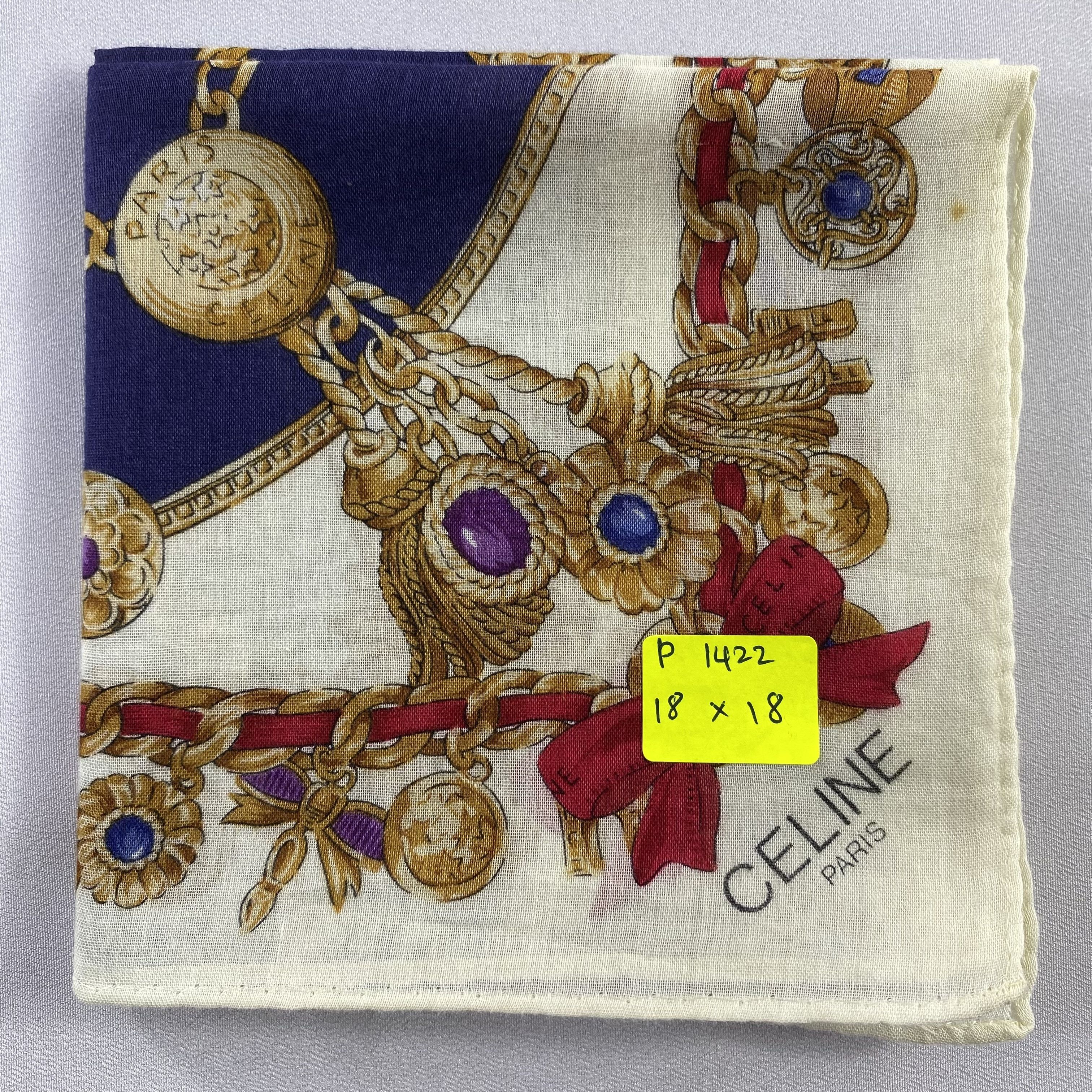 Celine × Vintage Celine Handkerchief / Neckerchief / Bandana-P1422 Size ONE SIZE - 6 Thumbnail