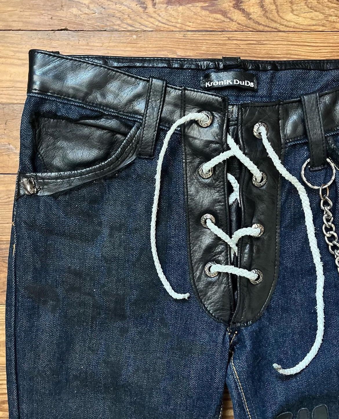 If Six Was Nine × Japanese Brand × KMRii Kronik duds bell bottom flares Size US 27 - 3 Thumbnail