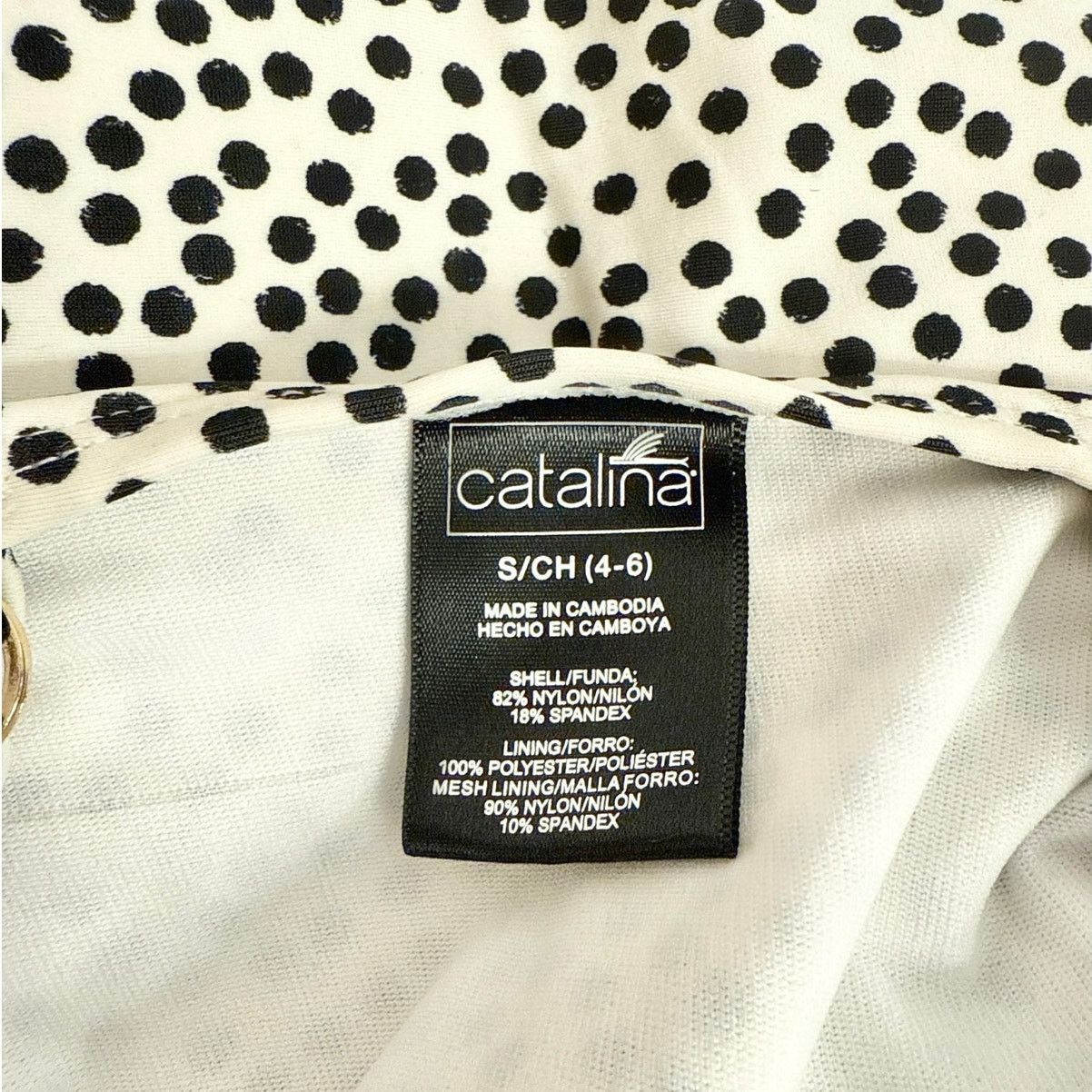 Catalina Catalina Women’s Black Polka Dot One Piece Size Small Size S / US 4 / IT 40 - 5 Thumbnail