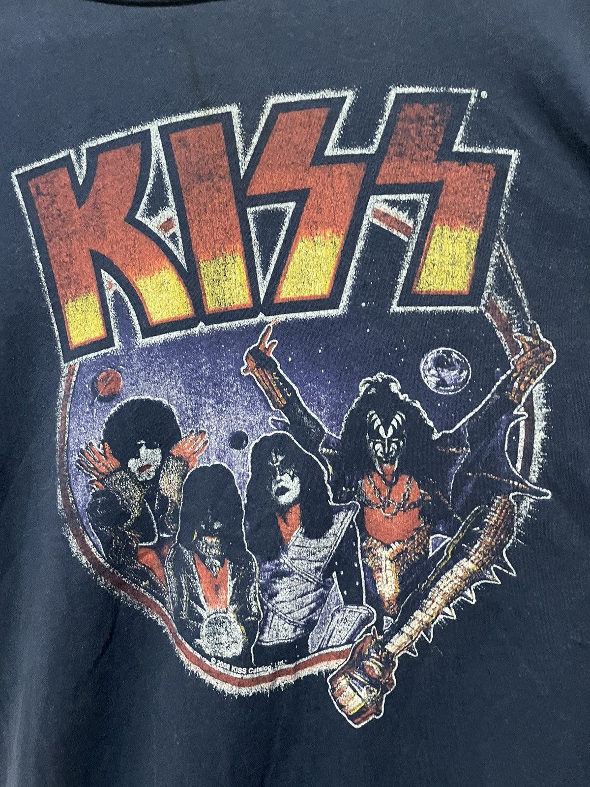 Band Tees × KISS × Vintage Vintage 00s Kiss 2008 Band T Shirt Distressed Tee Size US M / EU 48-50 / 2 - 4 Thumbnail