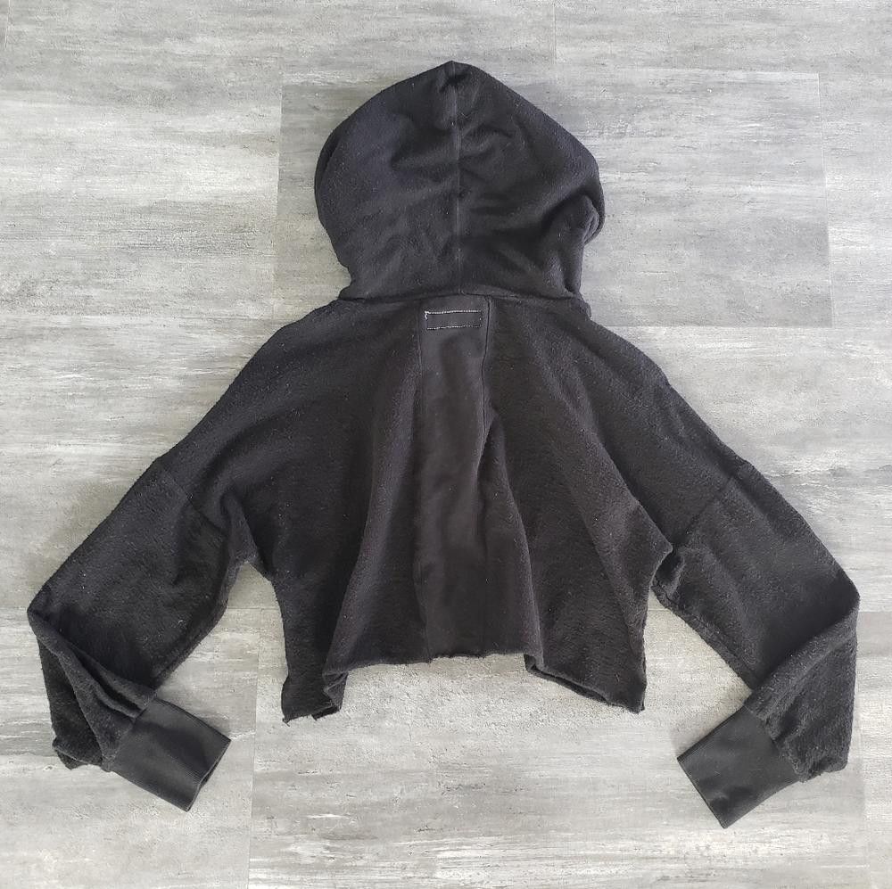 Daniel Patrick Black Cropped Daniel Patrick Classic Road Hoodie Size S / US 4 / IT 40 - 2 Thumbnail