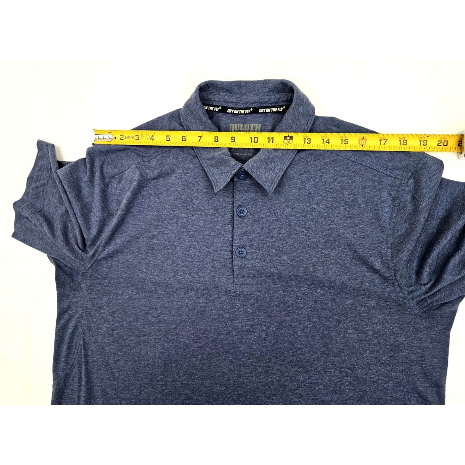Vintage Duluth Relaxed Fit Polo Shirt Men M Heather Blue Dry on the Fly Quick Dry Breathable Casual Workwear Activewear Summer Heather Blue Polo Shirt Mens M Size US M / EU 48-50 / 2 - 7 Thumbnail