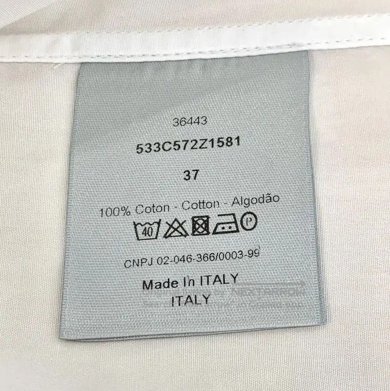 Dior Dior White Cotton Women's Shirt Size S . Size S / US 4 / IT 40 - 6 Thumbnail
