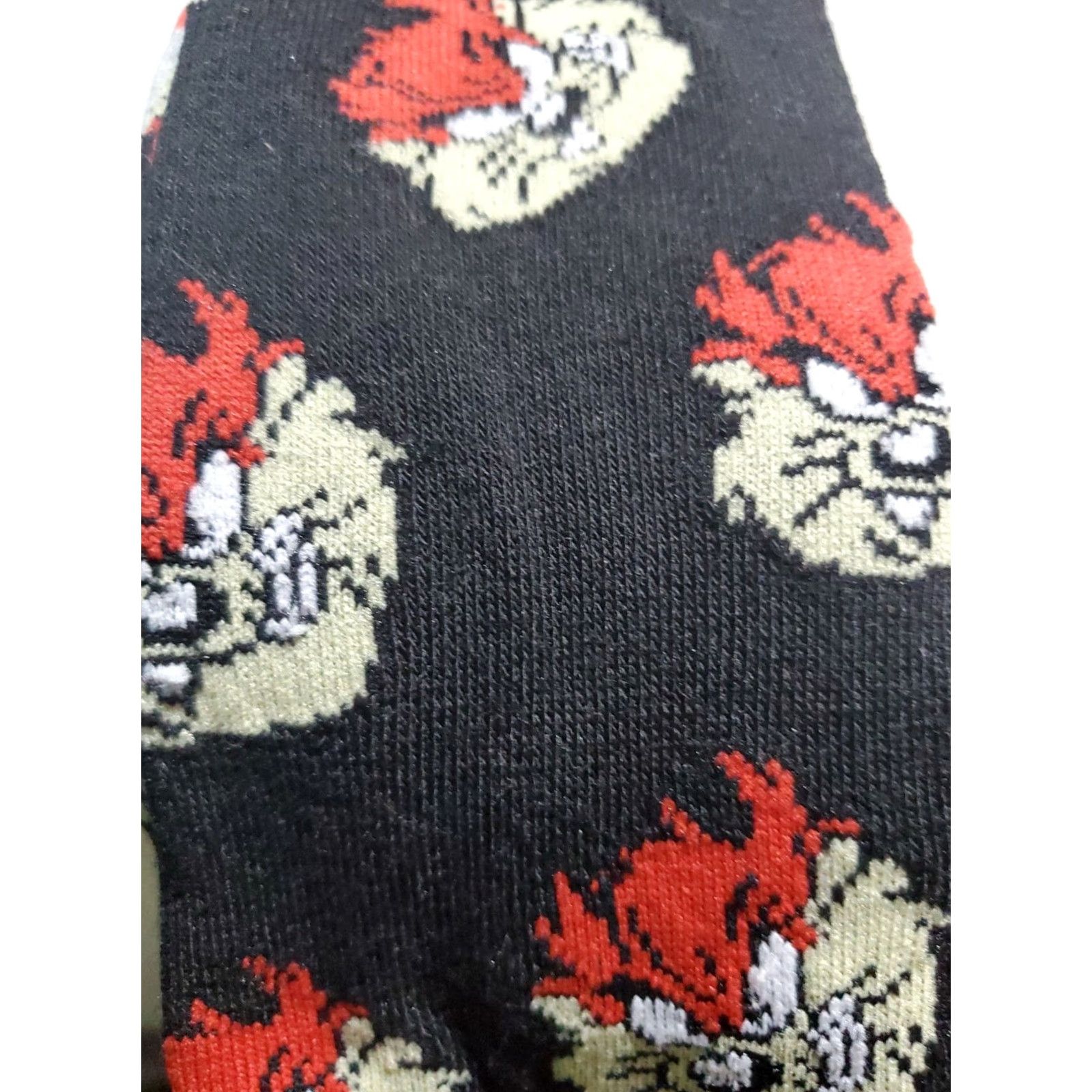 Vintage Looney Tunes Taz & Many Faces of TAZ Novelty Crew Socks 2 Pair SZ 6-12 Size ONE SIZE - 4 Thumbnail