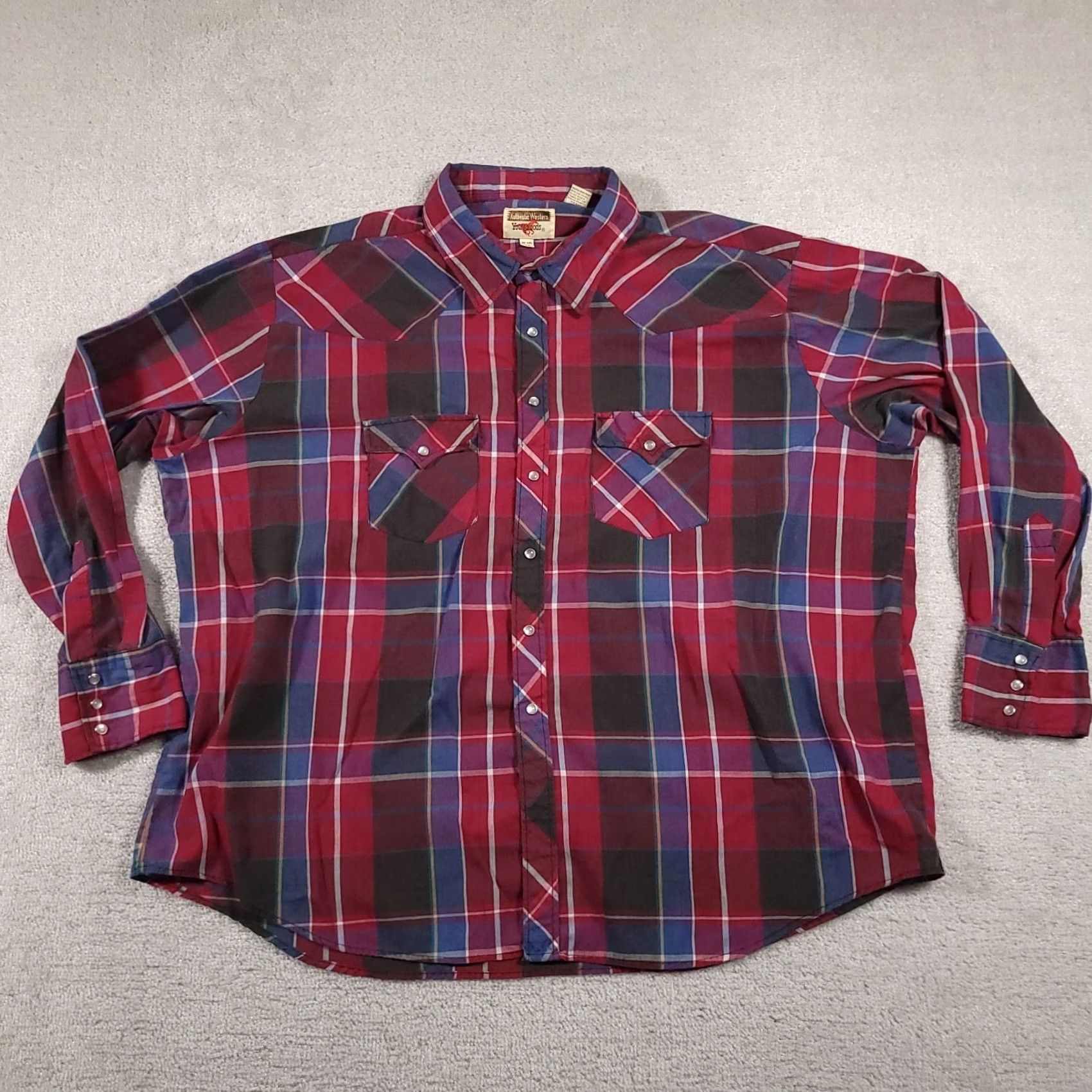 Vintage VINTAGE Western Pearl Snap Shirt Mens 3X Big Cowboy Plaid Youngbloods Rodeo Shirt Size US XXL / EU 58 / 5 - 2 Thumbnail