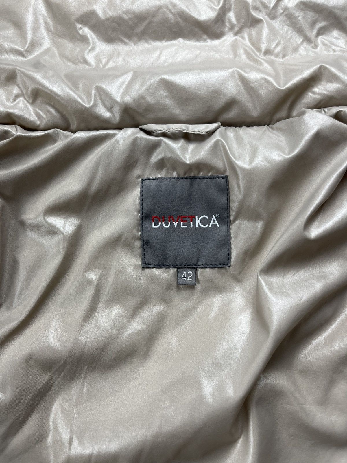Duvetica Duvetica Lightweight Down Puffer Jacket Taupe Beige Size M / US 6-8 / IT 42-44 - 12 Thumbnail
