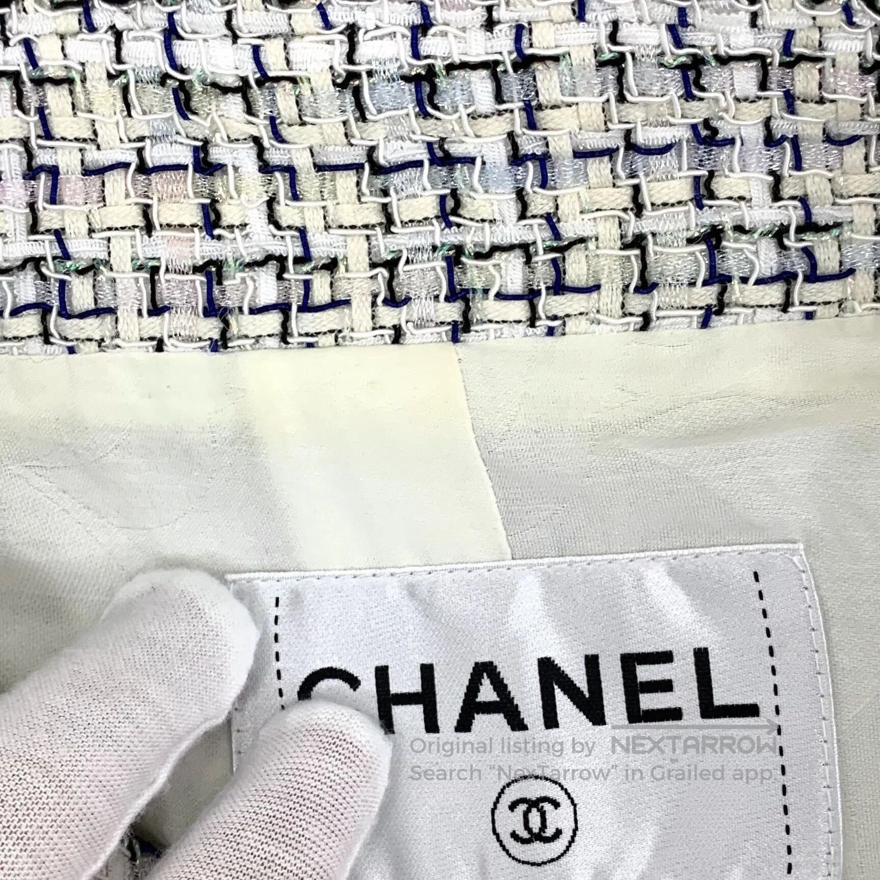 Chanel Chanel Color-blocked collar single-breasted long-sleeve kn Size XS / US 0-2 / IT 36-38 - 9 Thumbnail