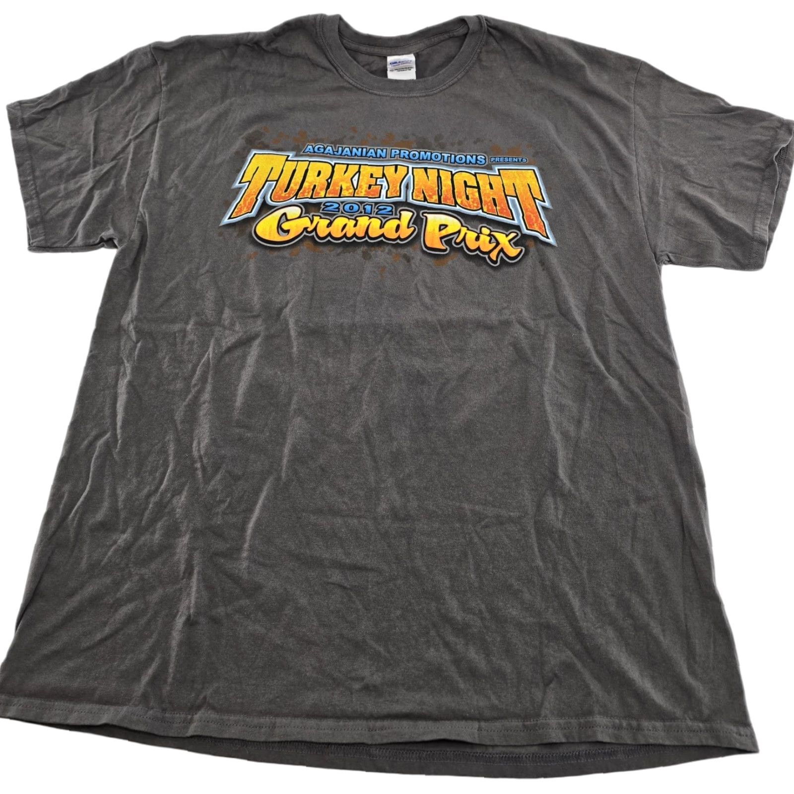 Vintage VINTAGE 2012 72nd 98 Lap Grand Prix Shirt Men XL Turkey Night Racing Perris Auto Speed Shirt Mens Gray CX Size US XL / EU 56 / 4 - 1 Thumbnail