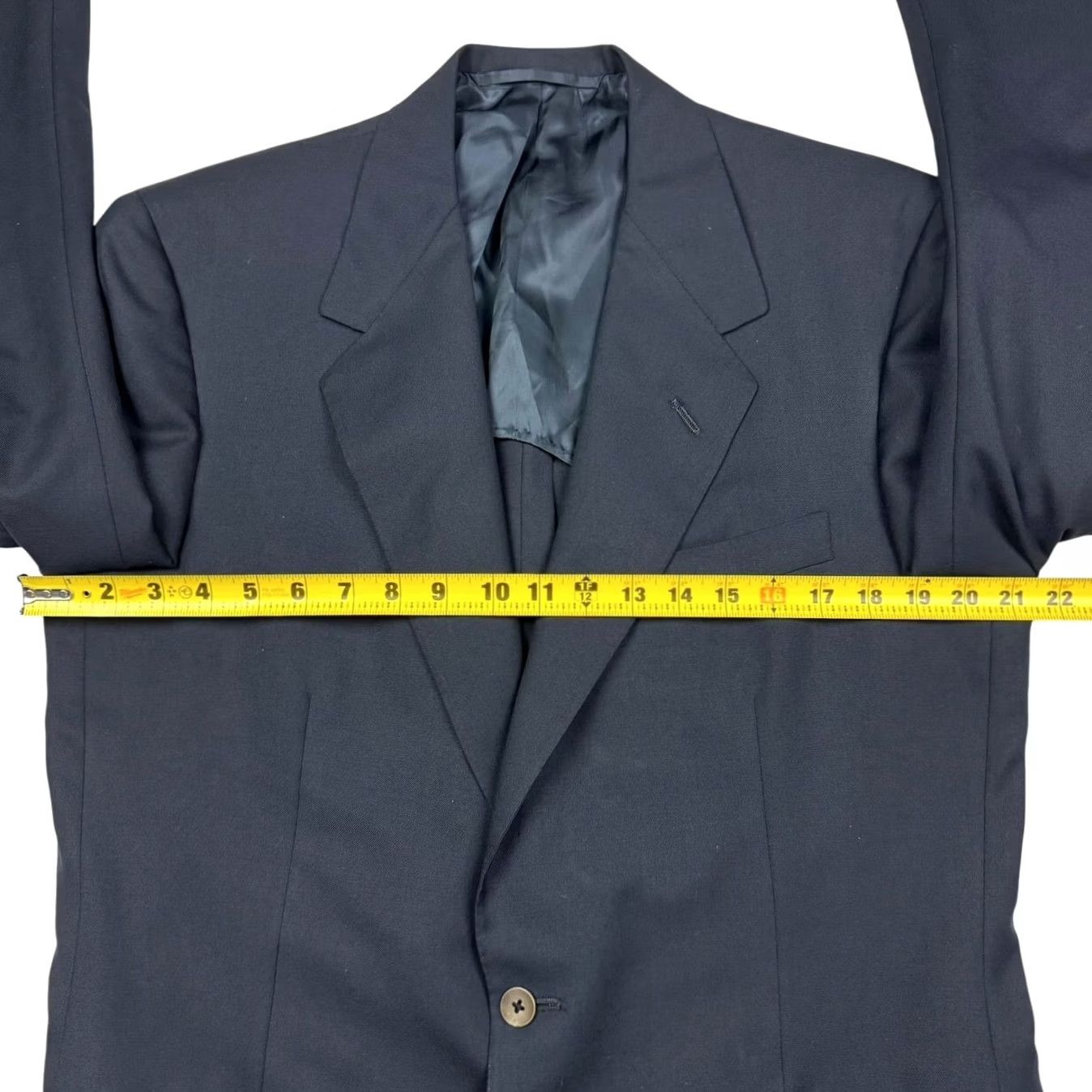 Vintage Oxford Manhattan Men's 100% Wool 2-Button Jacket Blazer Blue 42R Size 42R - 7 Thumbnail