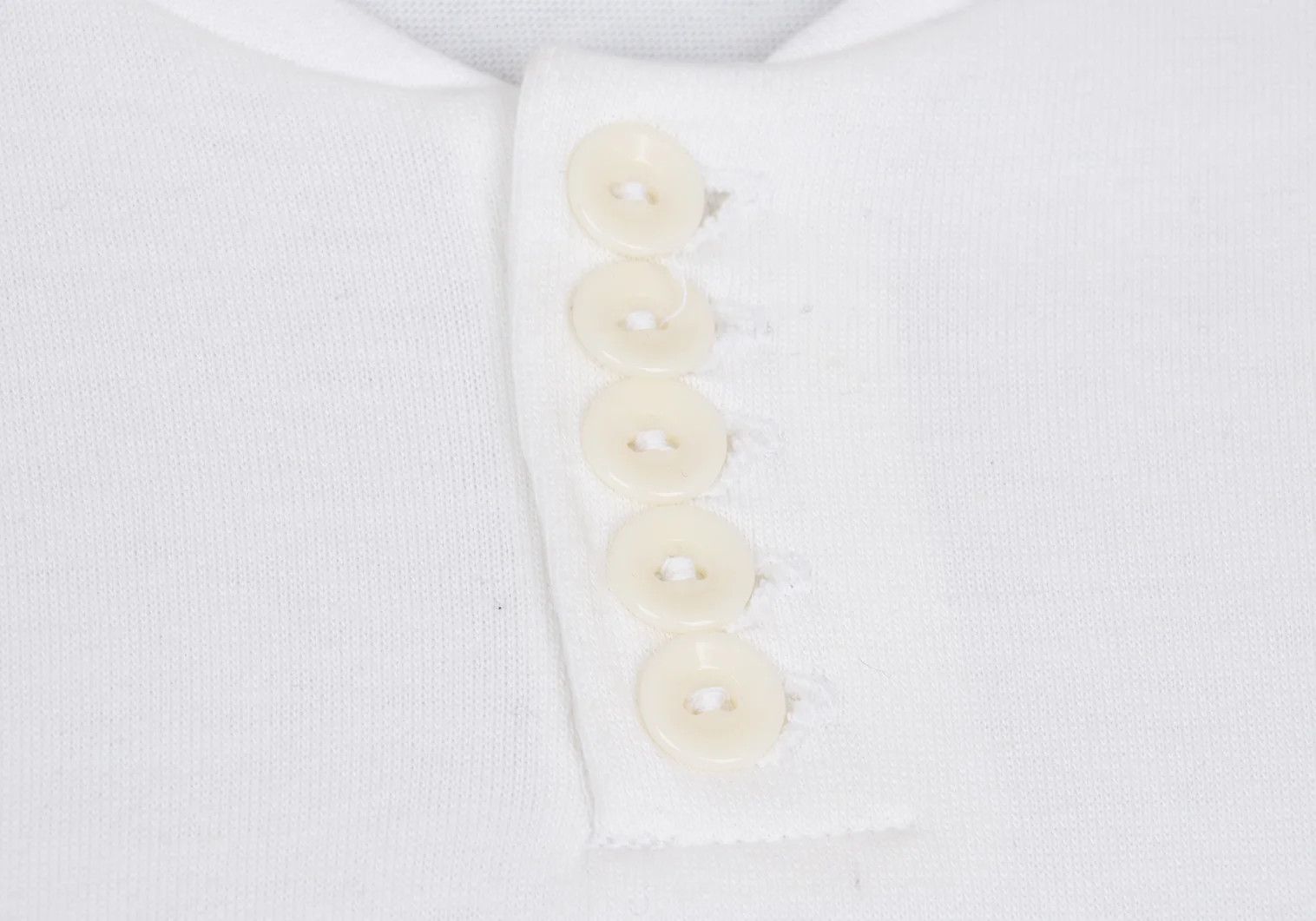Yohji Yamamoto Yohji Yamamoto Henry Neck Cotton T-Shirt White M Size US M / EU 48-50 / 2 - 7 Thumbnail