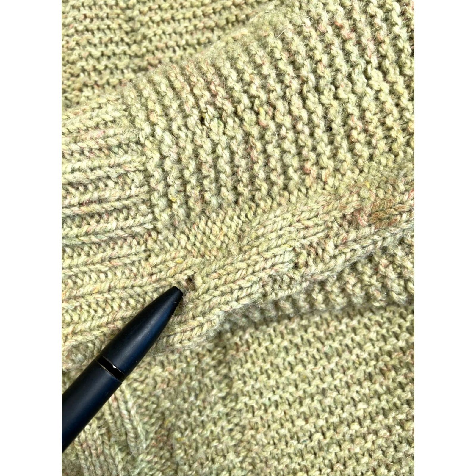 JCPenney VINTAGE JCPenney Sweater Men's Medium Green Wool Cardigan Cable Knit 60s Retro Mod VTG Size US M / EU 48-50 / 2 - 4 Thumbnail