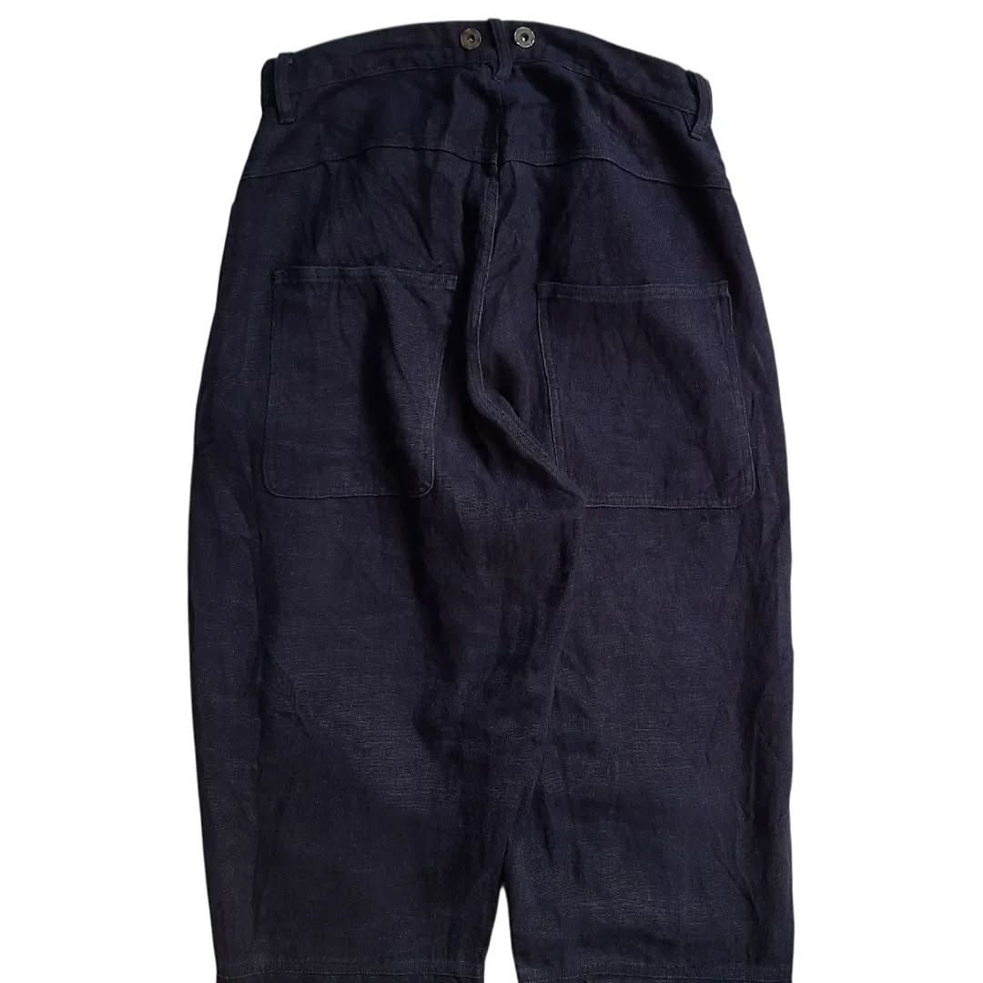 Mister Freedom Vlas Blomme Kortjik Linen With Suspenders Button Pants Size US 30 / EU 46 - 4 Thumbnail