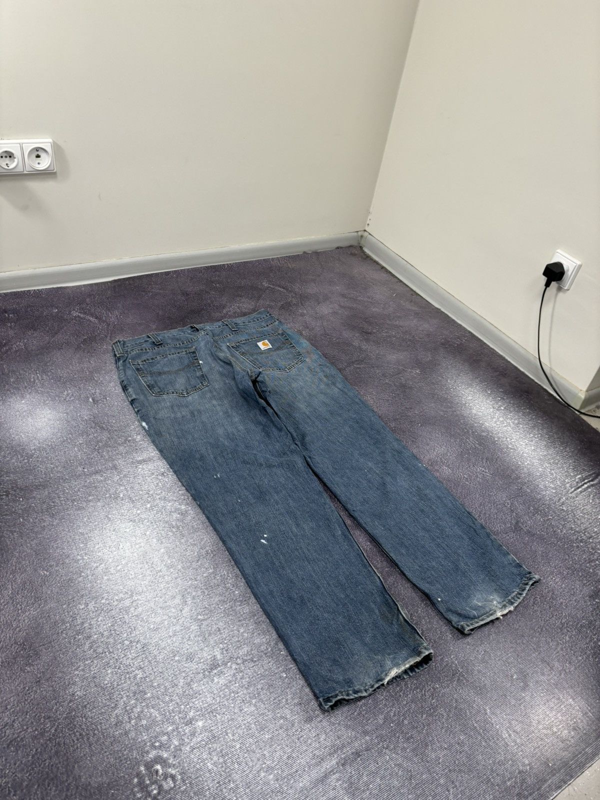 Carhartt Vintage 90s Carhartt USA Distressed Work Hype Baggy Jeans Size US 36 / EU 52 - 3 Thumbnail