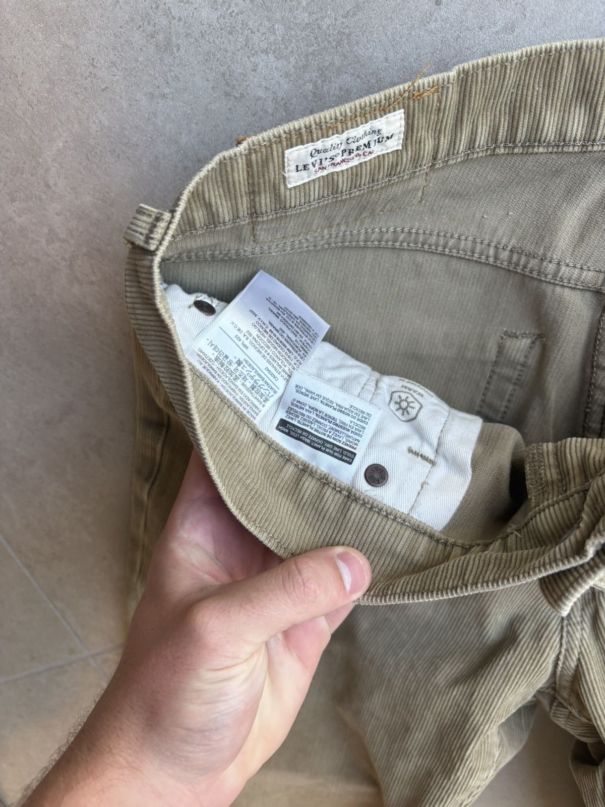 Levi's Levis corduroy 5 pocket chinos slim straight Size US 32 / EU 48 - 2 Thumbnail