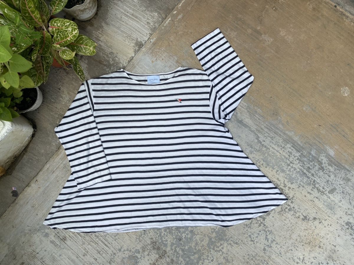 Tsumori Chisato Tsumori Chisato Room Breton Stripe tshirt Size L / US 10 / IT 46 - 1 Thumbnail