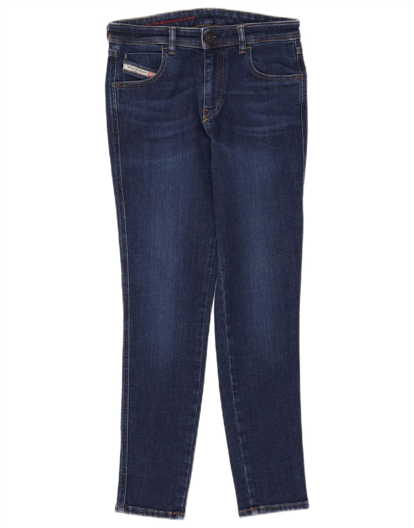 Diesel Womens Skinny Jeans W26 L26 Navy Blue Cotton Size 42" / US 20 - 1 Thumbnail