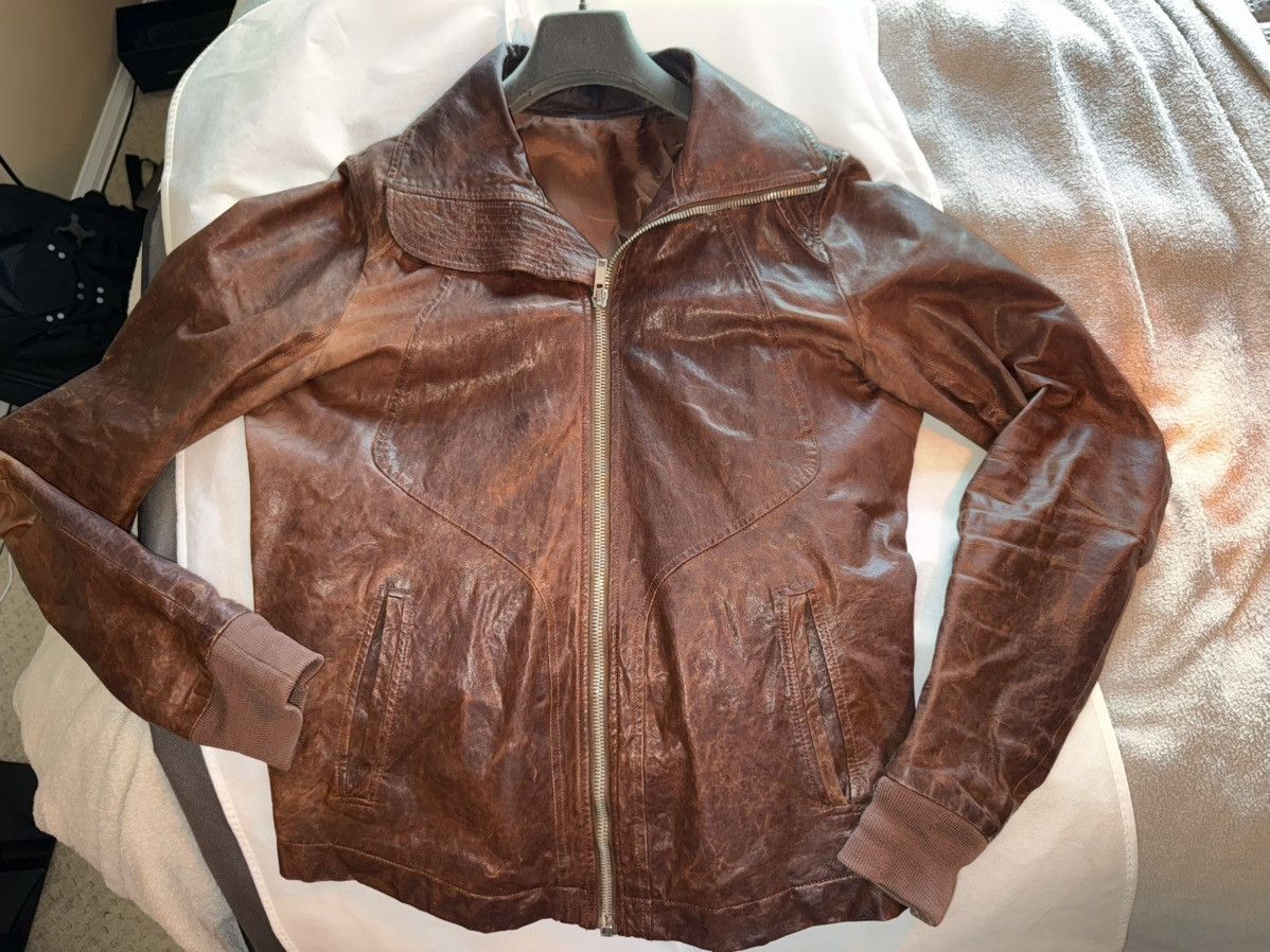 Rick Owens Rick Owens Moody Blistered Calf Skin Bomber Jacket Size US M / EU 48-50 / 2 - 1 Thumbnail