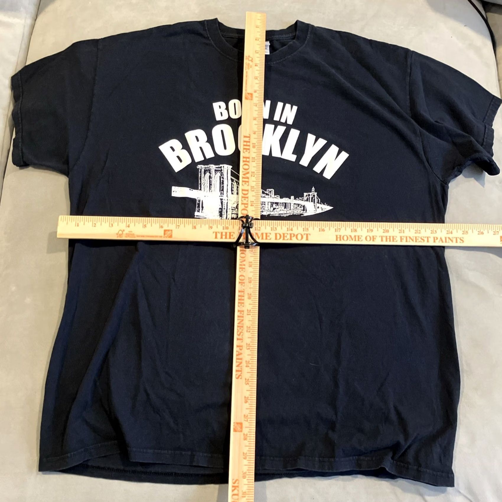 Fruit Of The Loom VINTAGE BORN IN BROOKLYN Brooklyn Bridge T Shirt Men's XXL Awesome Size US XXL / EU 58 / 5 - 4 Thumbnail