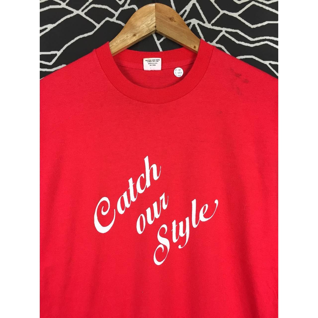 Vintage Vtg 80s Northwest Catch Our Style Retro Longsleeve Tee Size US M / EU 48-50 / 2 - 3 Thumbnail