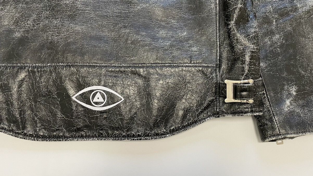 Undercover Shearling Collar Cracked Leather Jacket Size US M / EU 48-50 / 2 - 20 Thumbnail