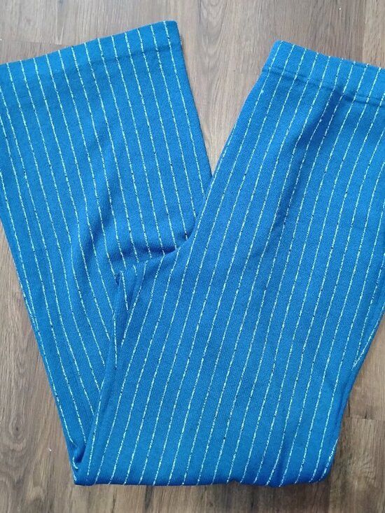 St. John St. John Collection Marie Gray Pinstripe Santana Knit Pants Size 32" / US 10 / IT 46 - 1 Thumbnail