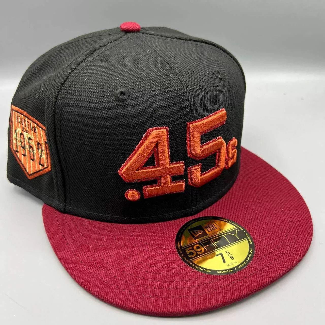 New Era Houston Astros Hat Men 7 5/8 Black Red Colts .45 MLB Fitted Size ONE SIZE - 1 Thumbnail