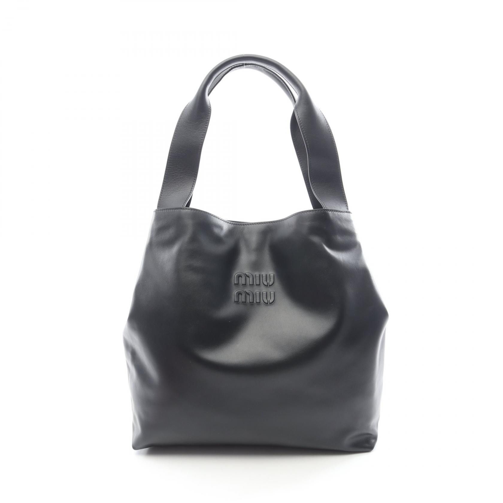 Miu Miu Miu Miu Miu Miu Leather Tote Bag Leather Tote Bag 5BC119 DUTY FREE for USA Size ONE SIZE - 1 Thumbnail