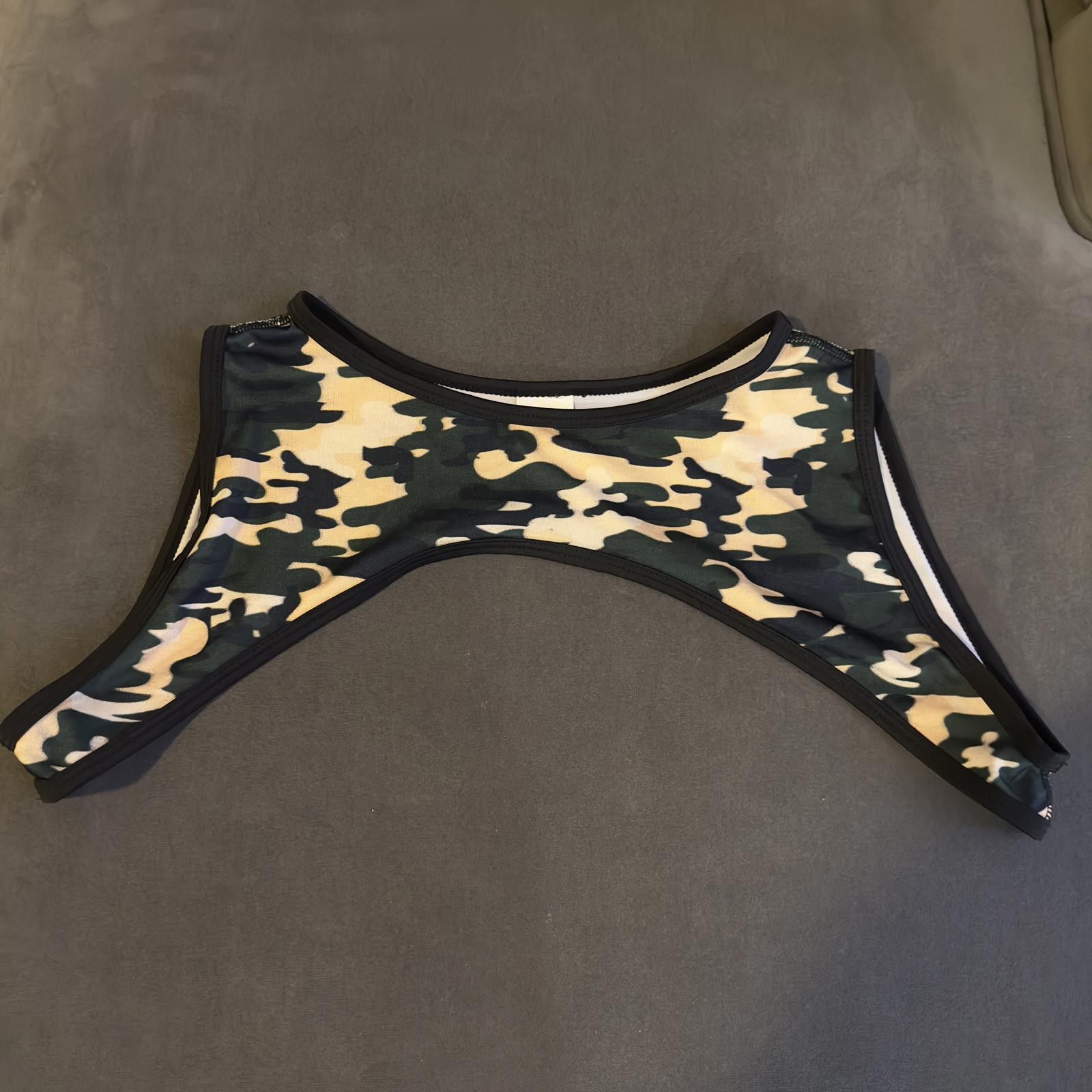 Designer GIGO - Trendy Camouflage Stretchy Crop Top - Harness Size ONE SIZE - 2 Thumbnail